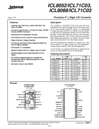 Datasheet ICL8068ACDD manufacturer Intersil